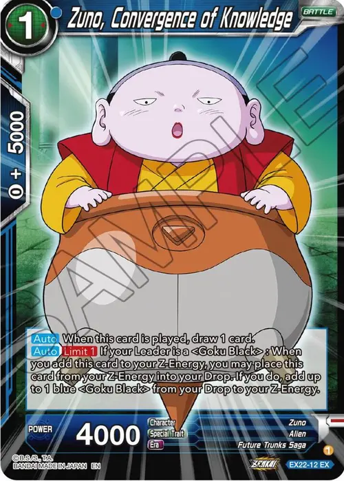 Zuno, Convergence of Knowledge card art