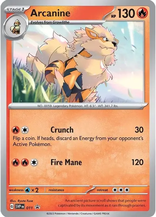 Arcanine - 011 card art