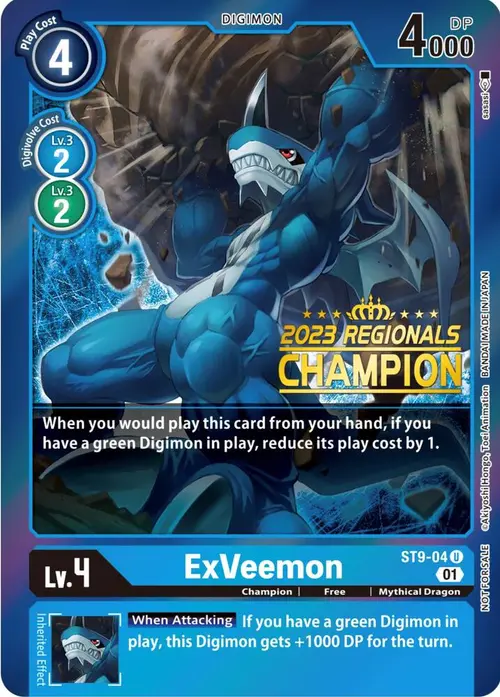 ExVeemon (2023 Regionals Champion) card art