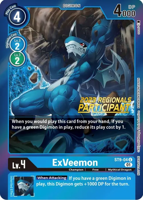 ExVeemon (2023 Regionals Participant) card art