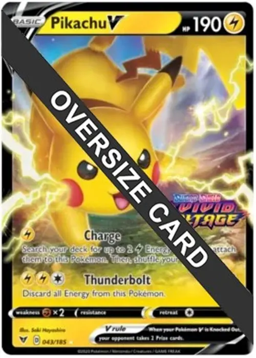 Pikachu V - 043/185 (Vivid Voltage Stamped) card art