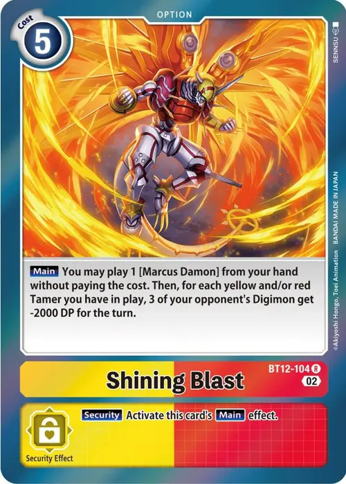 Shining Blast card art
