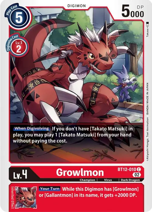 Growlmon card art