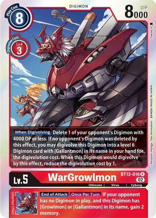 WarGrowlmon card art