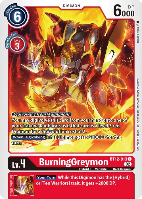 BurningGreymon card art