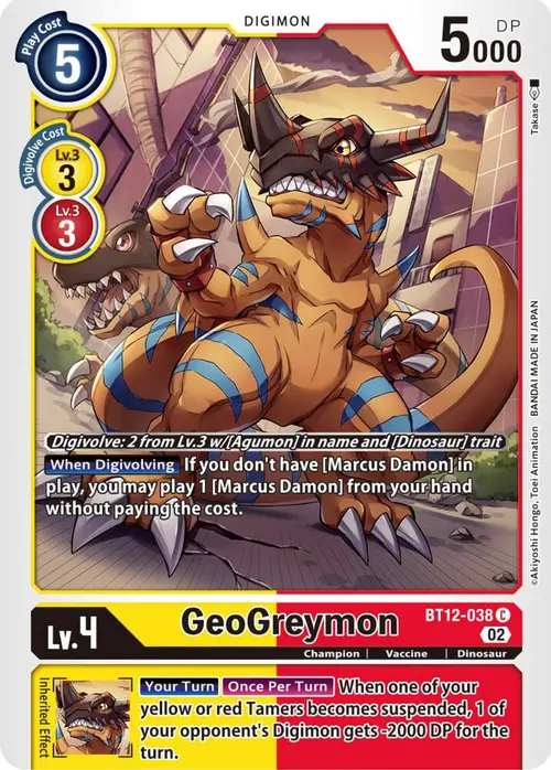 GeoGreymon card art
