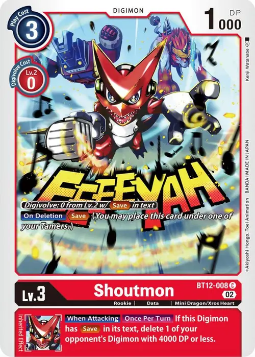 Shoutmon card art