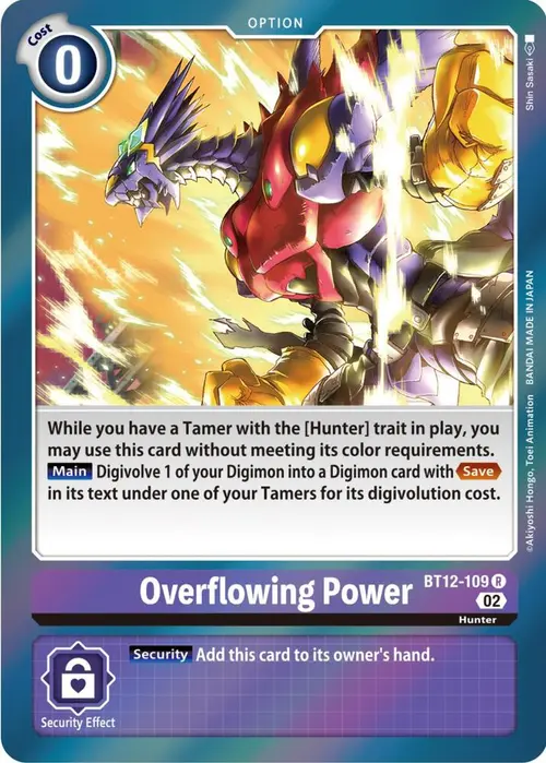Overflowing Power card art