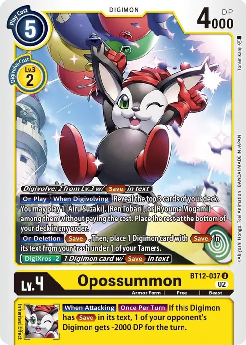 Opossummon card art
