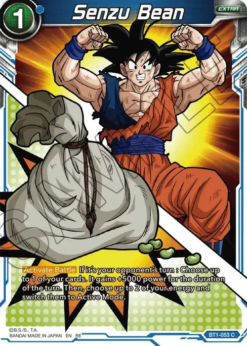 Senzu Bean (Reprint) card art
