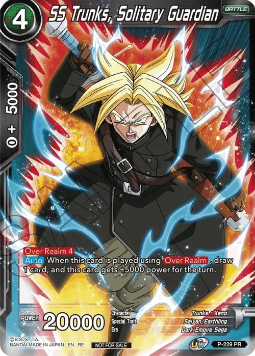 SS Trunks, Solitary Guardian (Championship Selection Pack 2023 Vol.1) card art