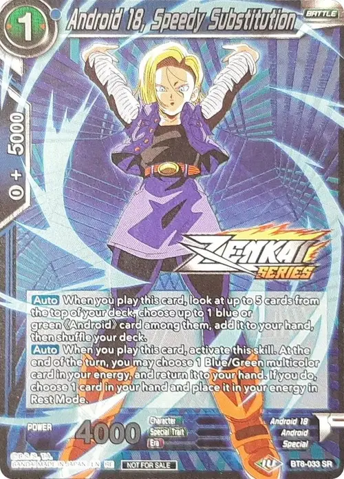 Android 18, Speedy Substitution (Event Pack 11) card art