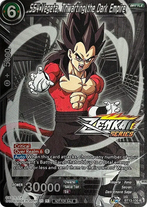 SS4 Vegeta, Thwarting the Dark Empire (Event Pack 11) card art
