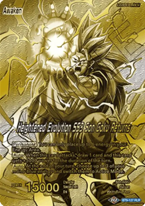 Son Goku // Heightened Evolution SS3 Son Goku Returns (Championship 2023 Golden Card Vol.1) card art