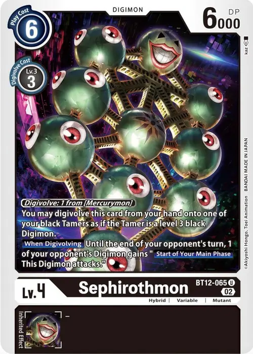 Sephirothmon card art