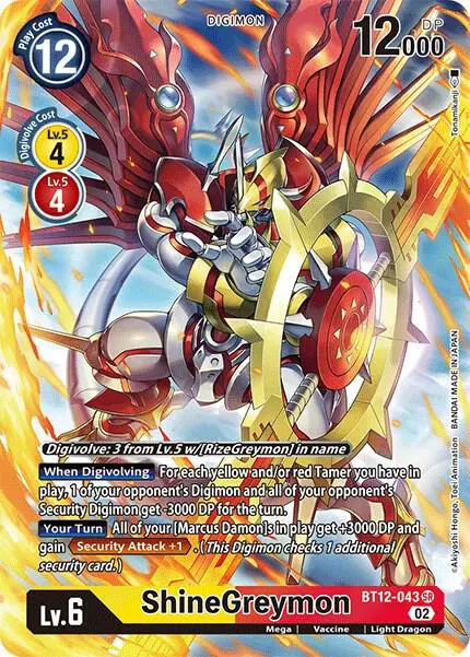 ShineGreymon (Alternate Art) card art