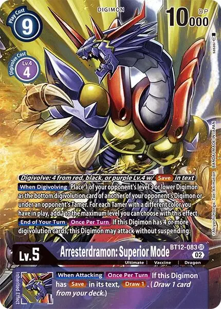 Arresterdramon: Superior Mode (Alternate Art) card art