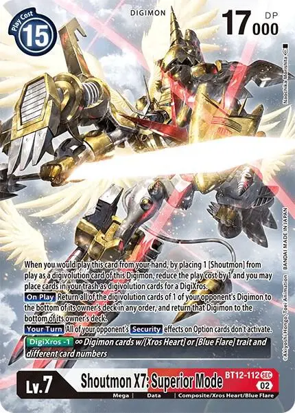 Shoutmon X7: Superior Mode (Alternate Art) card art