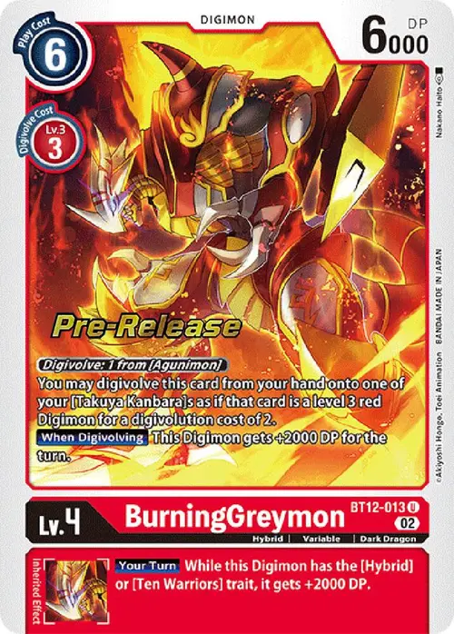 BurningGreymon card art