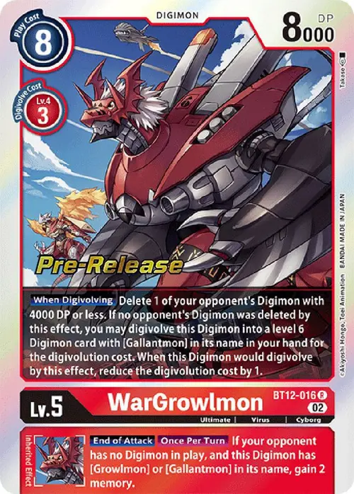 WarGrowlmon card art