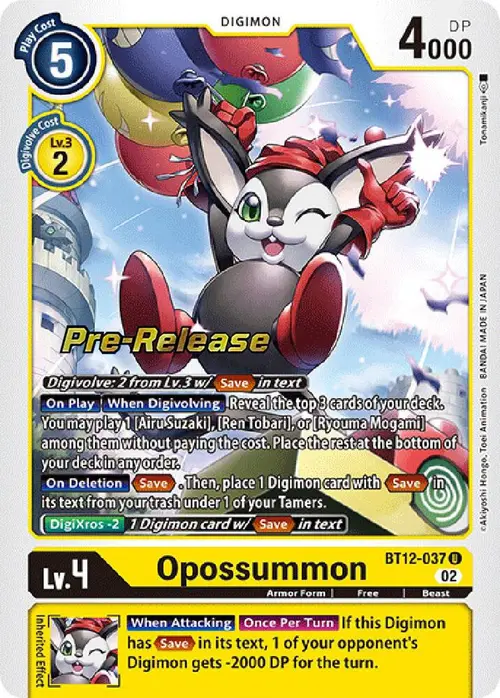 Opossummon card art
