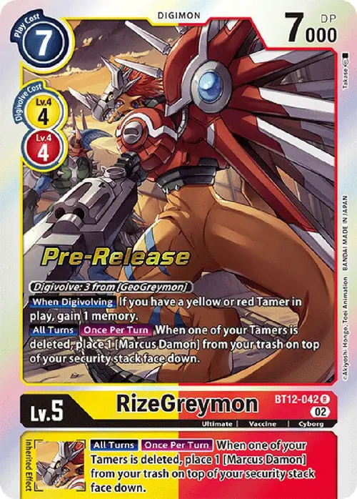 RizeGreymon card art