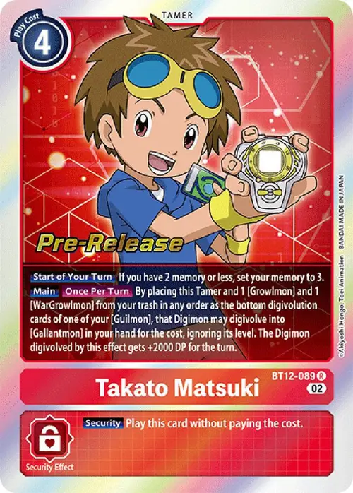 Takato Matsuki card art
