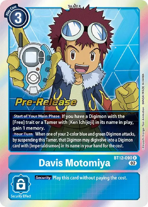 Davis Motomiya card art