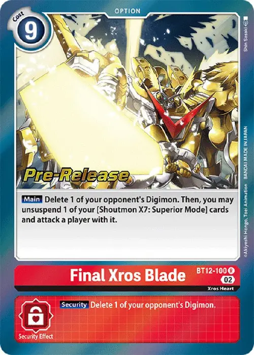 Final Xros Blade card art