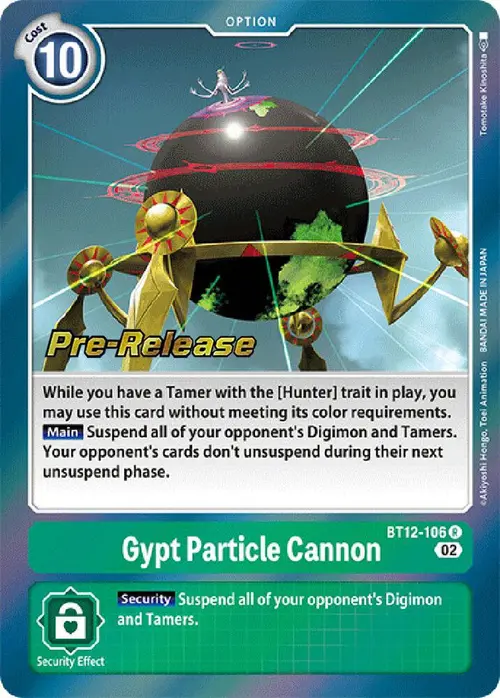 Gypt Particle Cannon card art