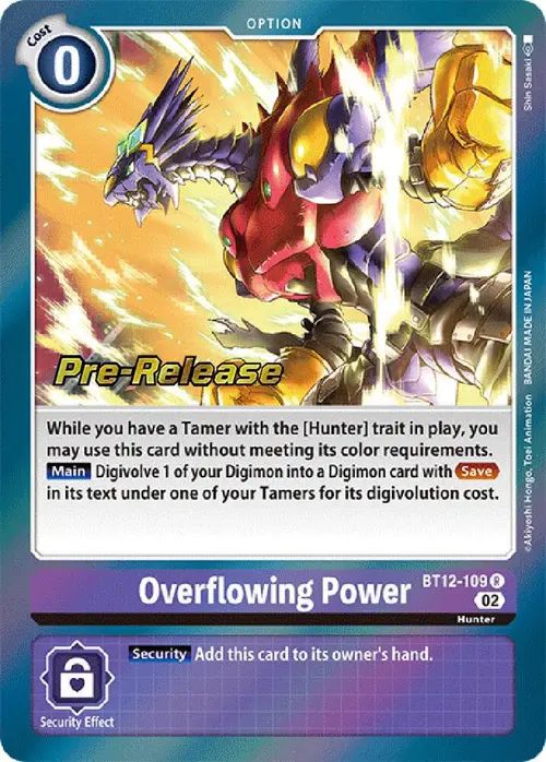 Overflowing Power card art