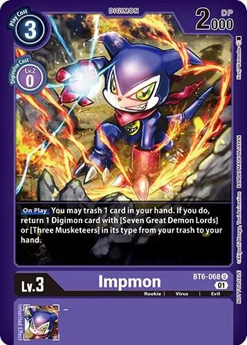 Impmon (April 2023 Beelzemon Special) card art
