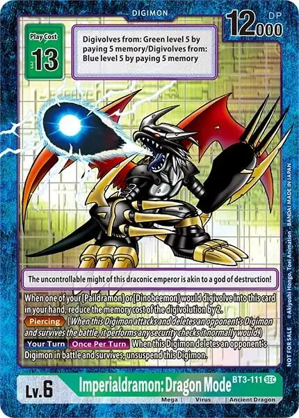 Imperialdramon Dragon Mode (Secret Rare) card art