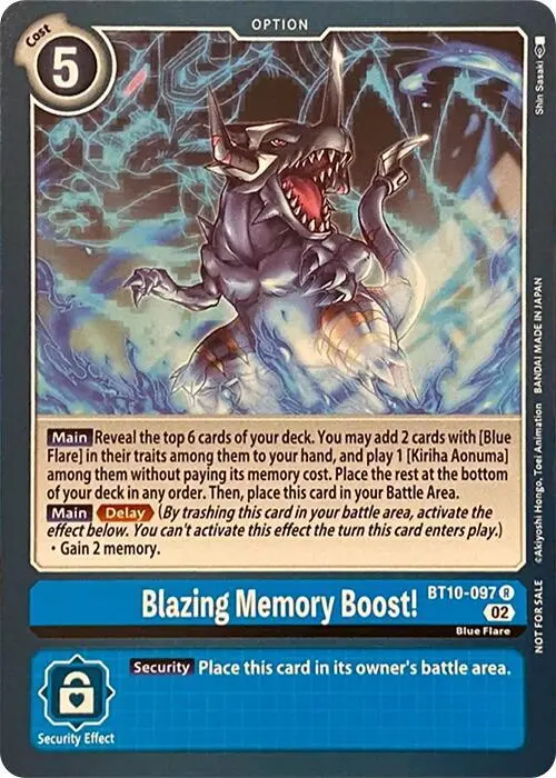 Blazing Memory Boost! card art