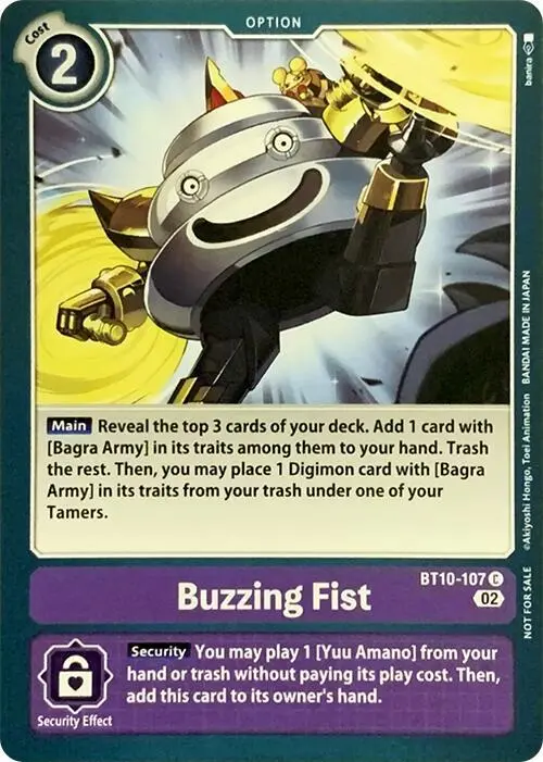 Buzzing Fist card art