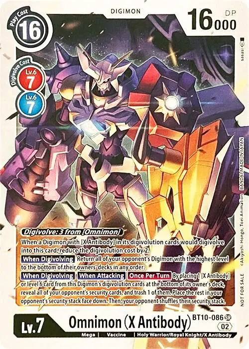 Omnimon (X Antibody) card art