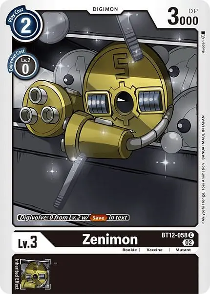 Zenimon card art