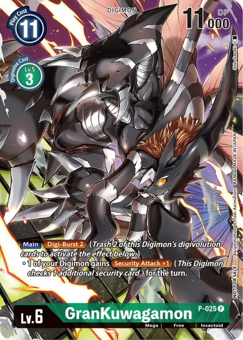 GranKuwagamon - P-025 (Winner Pack Across Time) card art