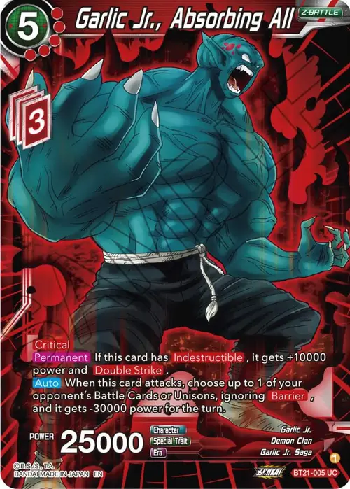 Garlic Jr., Absorbing All card art