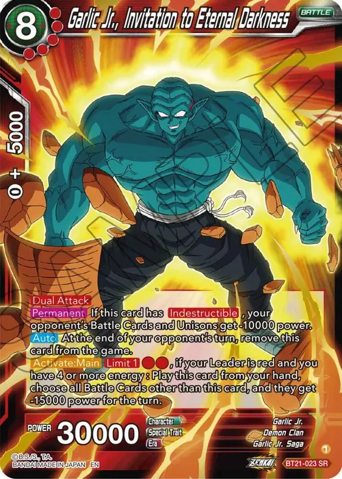 Garlic Jr., Invitation to Eternal Darkness card art