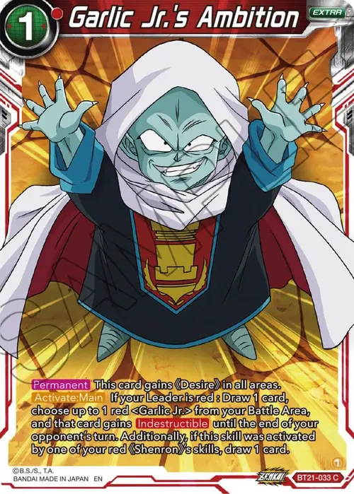 Garlic Jr.'s Ambition card art