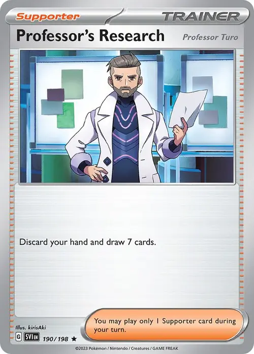 Professor's Research card art
