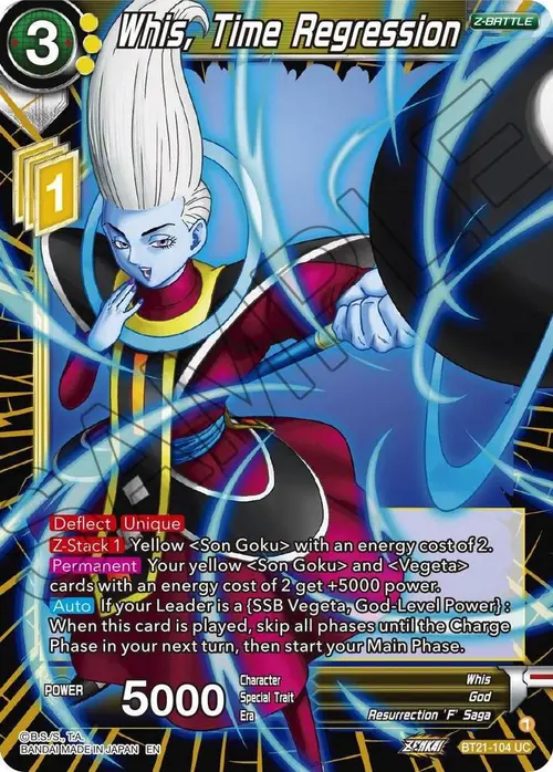 Whis, Time Regression card art