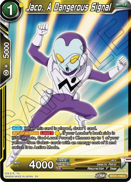 Jaco, A Dangerous Signal card art