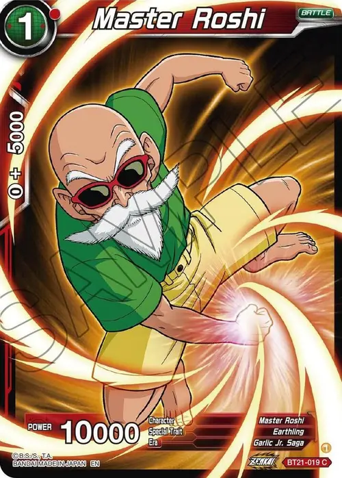 Master Roshi (BT21-019) card art