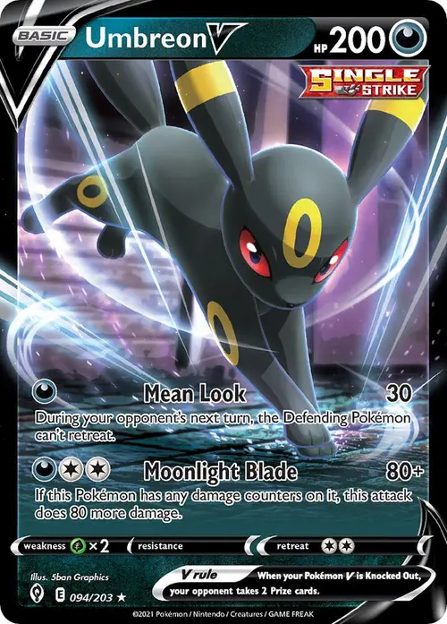 Umbreon V (Non-Holo) card art
