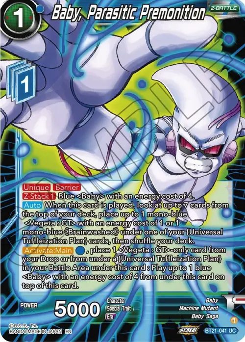 Baby, Parasitic Premonition card art
