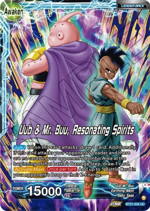 Uub // Uub & Mr. Buu, Resonating Spirits card art