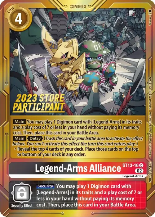 Legend-Arms Alliance (2023 Store Participant) card art