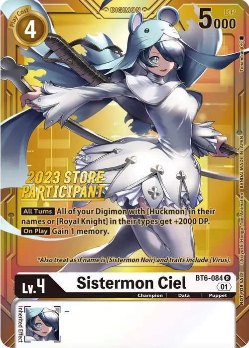 Sistermon Ciel (2023 Store Participant) card art